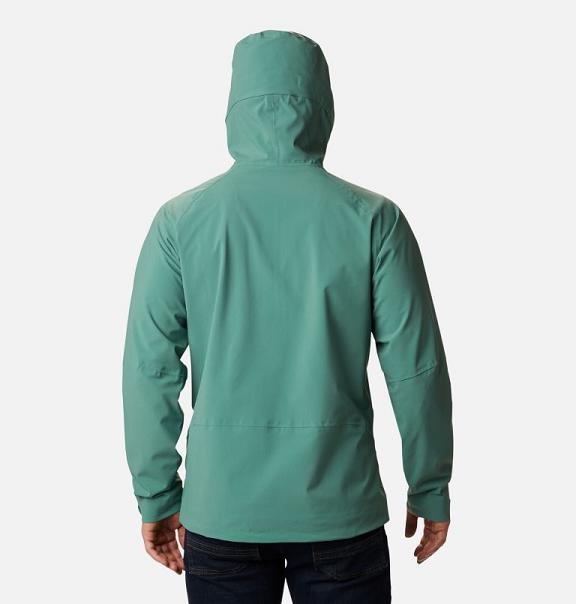 Columbia Beacon Trail Rain Jacket Green For Men's NZ87964 New Zealand